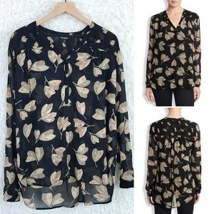 Lucky Brand | Mixed Floral Sheer Popover Sz Large